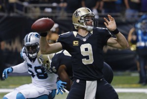 QB Drew Brees & Saints battle the Panthers in Carolina week 16 - winner controls division & #2 playoff seed