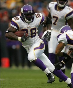 Vikings RB Adrian Peterson may move past Marshall Faulk into Top-10 all-time rushers by season's end
